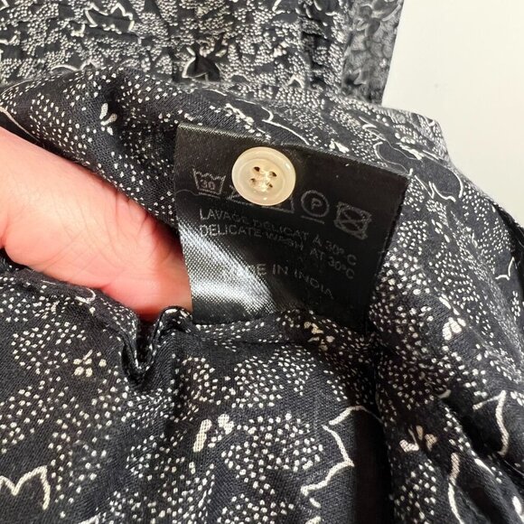 Isabel Marant Étoile Likoya Floral Print Tiered Maxi Dress Size EU 38 US 6 Black - Picture 11 of 11